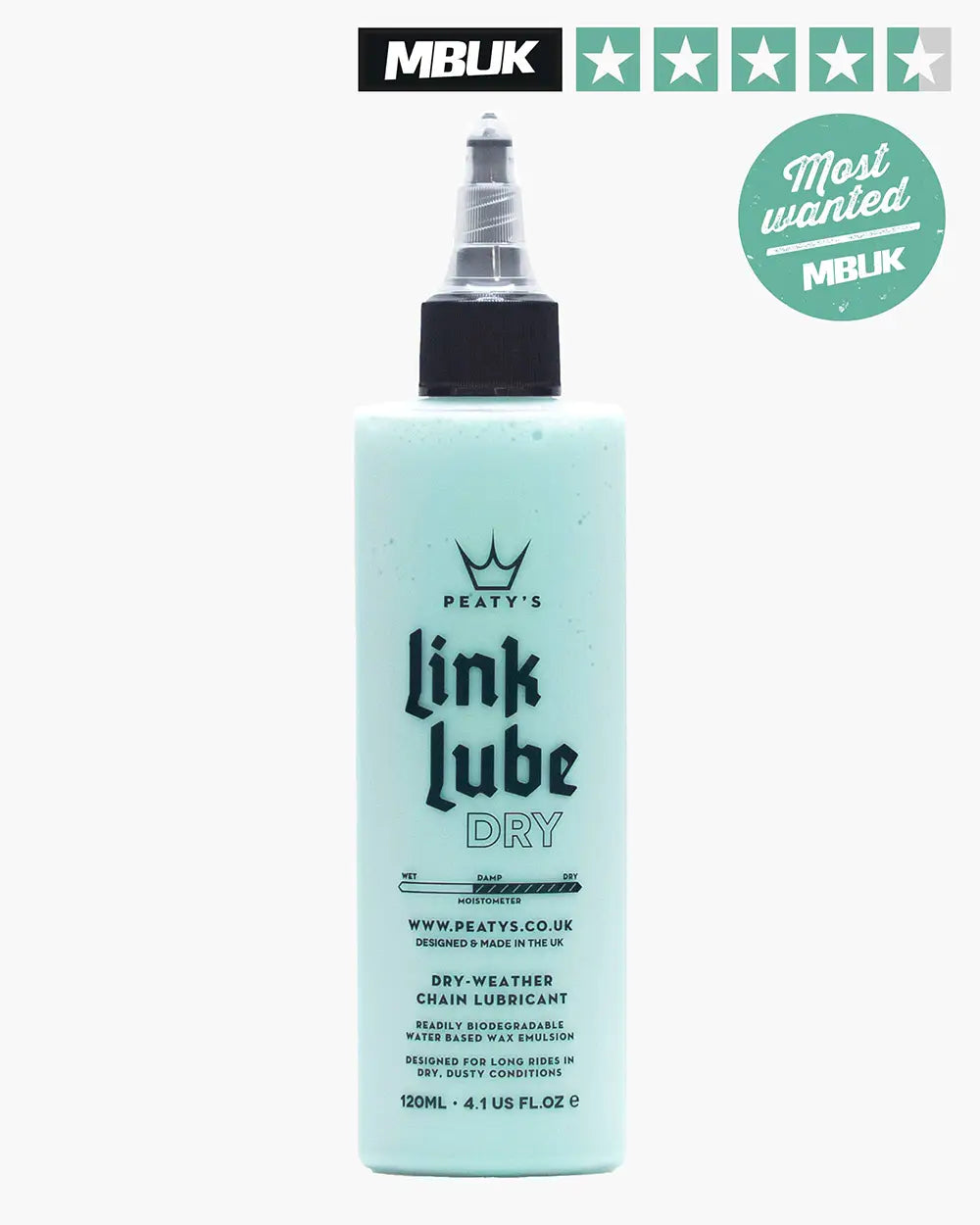 Peatys LinkLube Dry 120ml Bottle