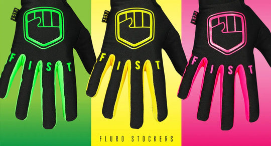 Fist Strapped Glove Fluro