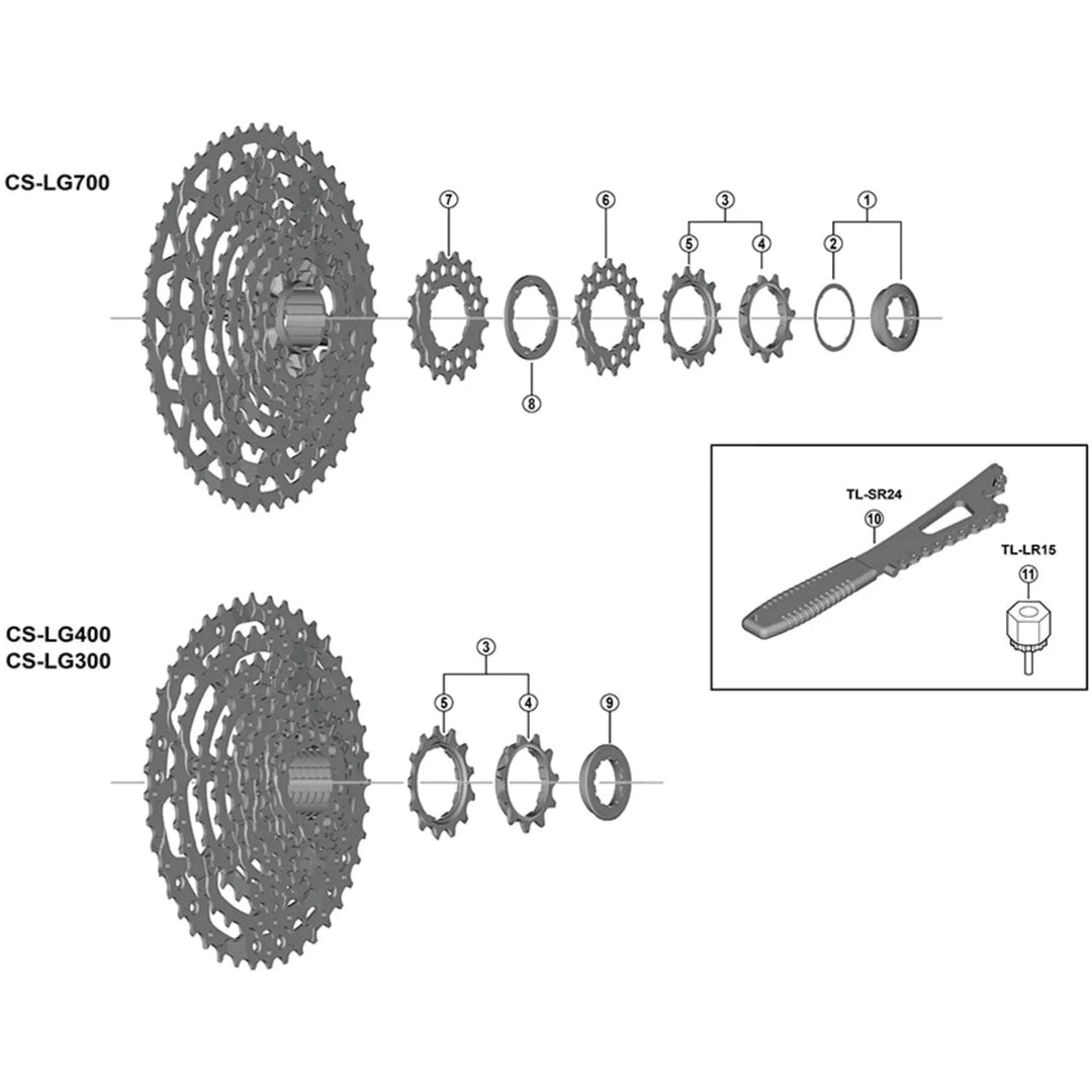 CS-LG700-11 sprocket unit 11-13T